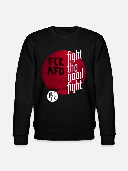 ThinkBick_Fight_the_good_fight_2026_3 - Stanley/Stella CHANGER Unisex Organic Sweatshirt - black