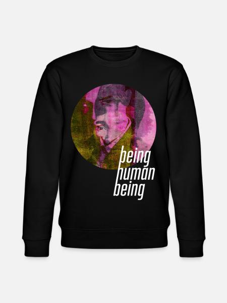 ThinkBick_being_human_being_2026_4 - Stanley/Stella Unisex Bio-Sweatshirt CHANGER - Schwarz