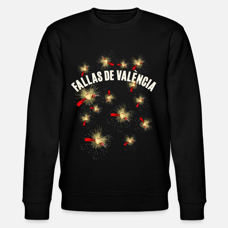 Fallas De Valencia Pyro Feuerwerk - Stanley/Stella Unisex Bio-Sweatshirt CHANGER  - Schwarz
