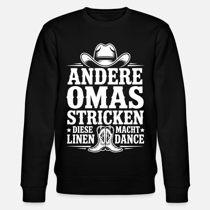 Oma Line Dance - Stanley/Stella Unisex Bio-Sweatshirt CHANGER - Schwarz
