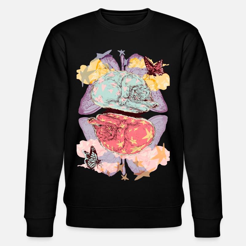RÊVES DE CHATON - Sweat bio CHANGER Stanley/Stella Unisexe - noir