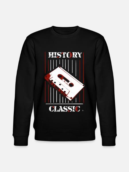 Geschichte & Klassiker: Retro-Kassette - Stanley/Stella Unisex Bio-Sweatshirt CHANGER  - Schwarz