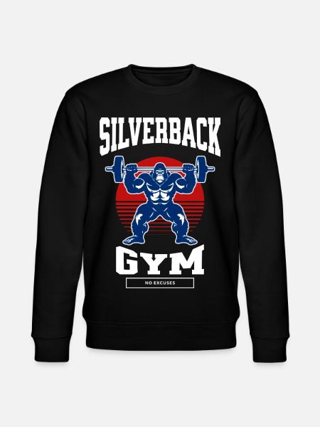 Gym Shirt – Silverback Gym - Stanley/Stella CHANGER Unisex Organic Sweatshirt - black