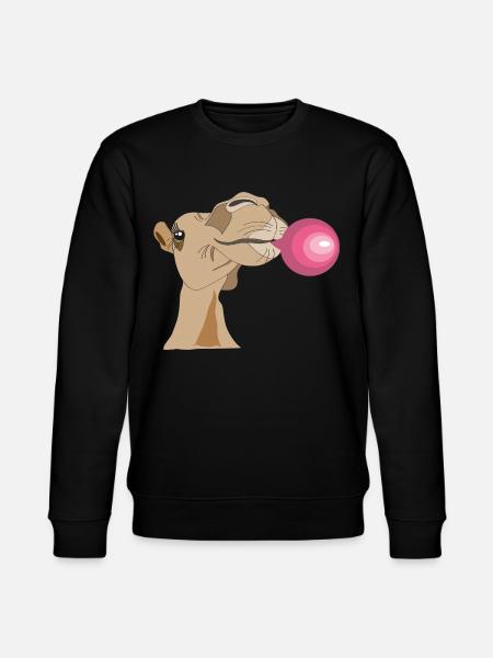 Camel lady with chewing gum - Stanley/Stella CHANGER Unisex Organic Sweatshirt - black