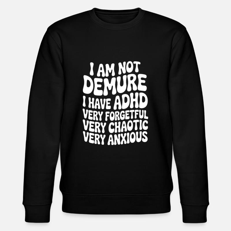 TDAH - Sweat bio CHANGER Stanley/Stella Unisexe - noir