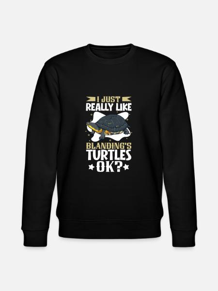 I love my pond turtle - Stanley/Stella CHANGER Unisex Organic Sweatshirt - black