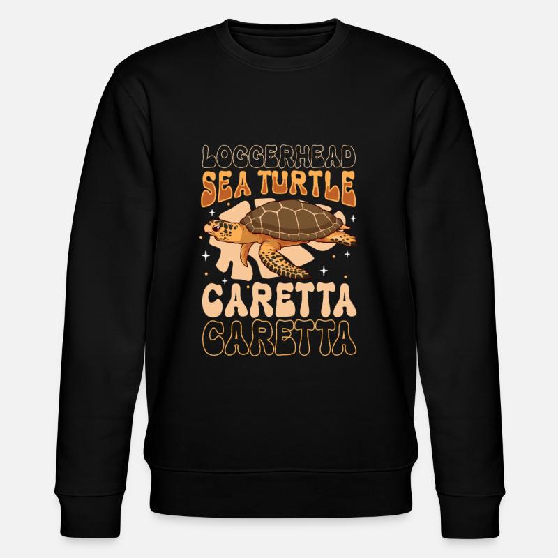 Loggerhead sea turtle - Stanley/Stella CHANGER Unisex Organic Sweatshirt - black