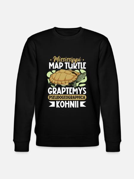 Mississippi Mute Turtle - Stanley/Stella CHANGER Unisex Organic Sweatshirt - black
