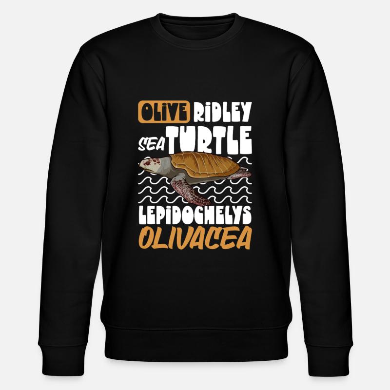 Tortue Ridley du Pacifique - Sweat bio CHANGER Stanley/Stella Unisexe - noir