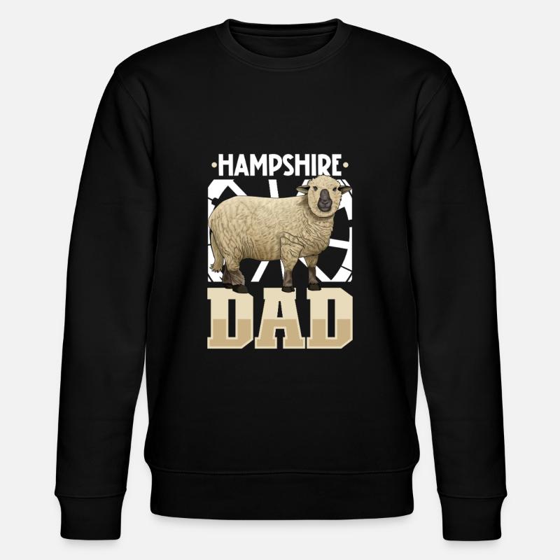Papa mouton Hampshire - Sweat bio CHANGER Stanley/Stella Unisexe - noir