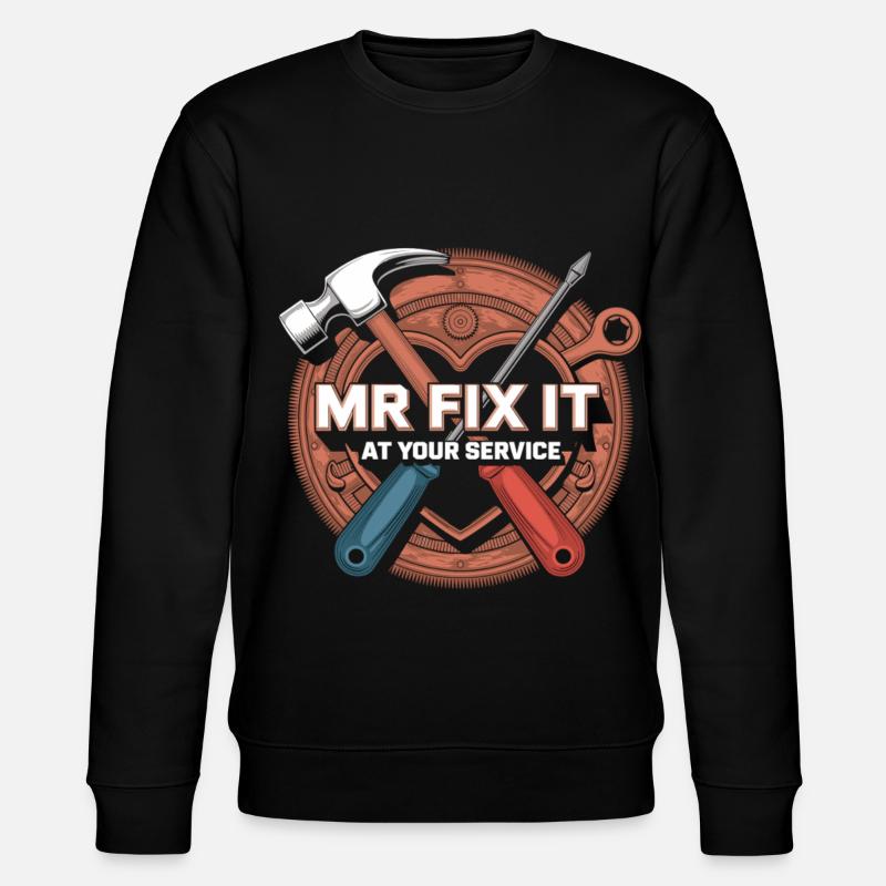 Handwerker im Einsatz - Stanley/Stella Unisex Bio-Sweatshirt CHANGER  - Schwarz