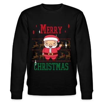Joyeux Noël Familles Freiertage Logo - Sweat bio CHANGER Stanley/Stella Unisexe - noir - Devant - Nik (191cm) & Marisol (170cm)
