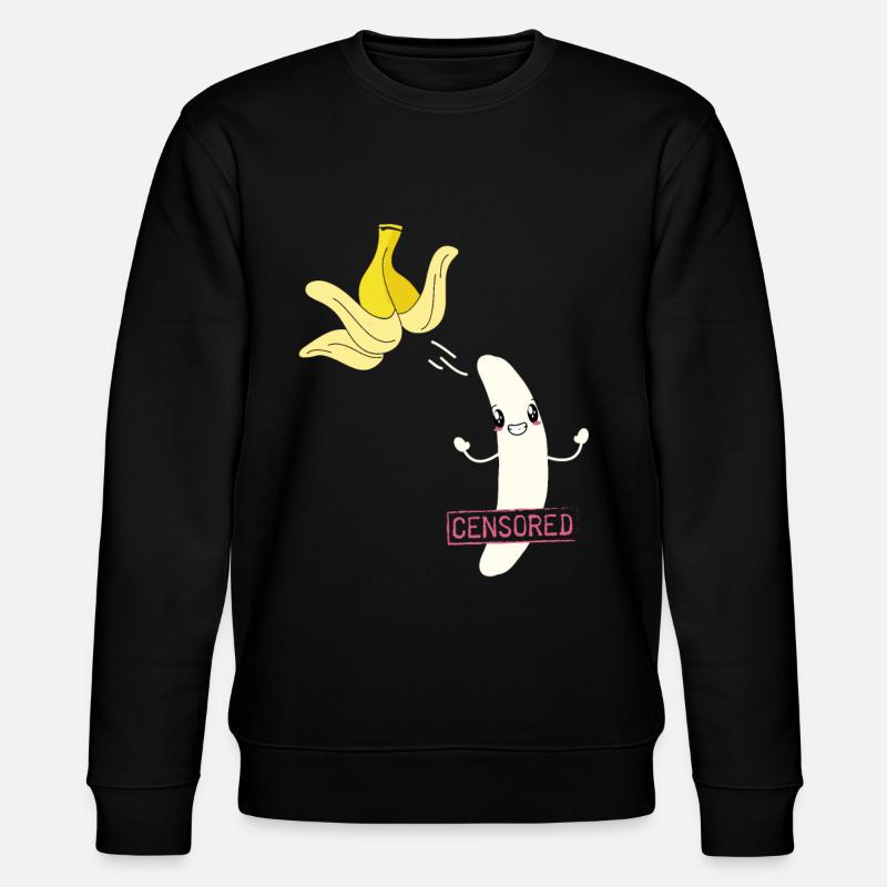 Censored Zensiert Banane - Sweat bio CHANGER Stanley/Stella Unisexe - noir