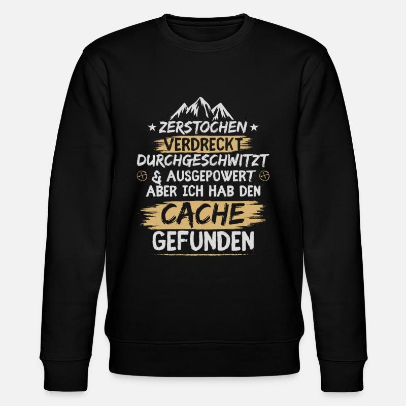 Zerstochen verdreckt durchgeschwitzt - Stanley/Stella Unisex Bio-Sweatshirt CHANGER  - Schwarz