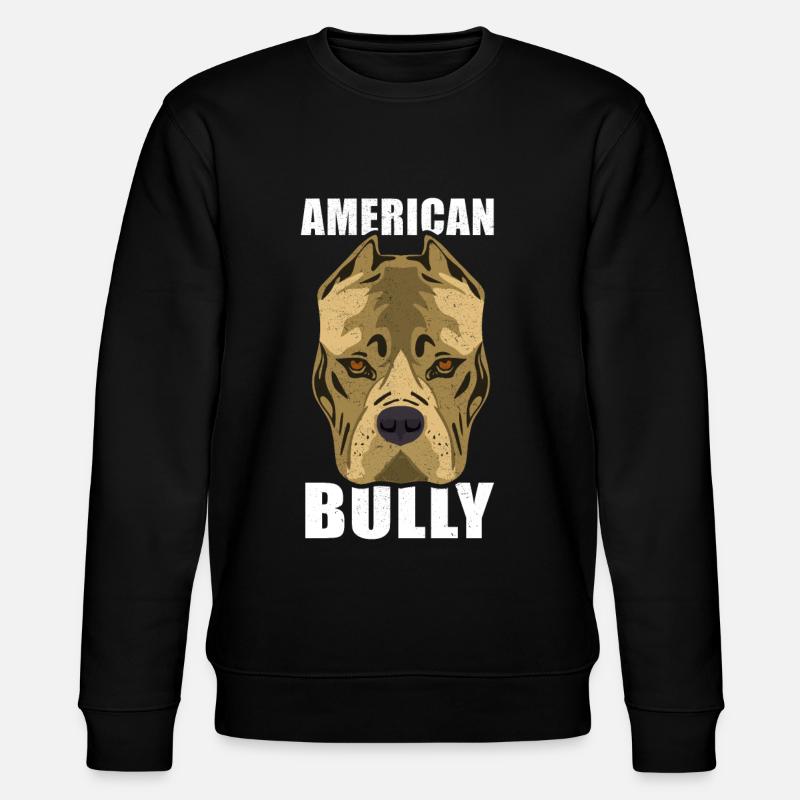 American Bully Hundrasse - Stanley/Stella Unisex Bio-Sweatshirt CHANGER  - Schwarz