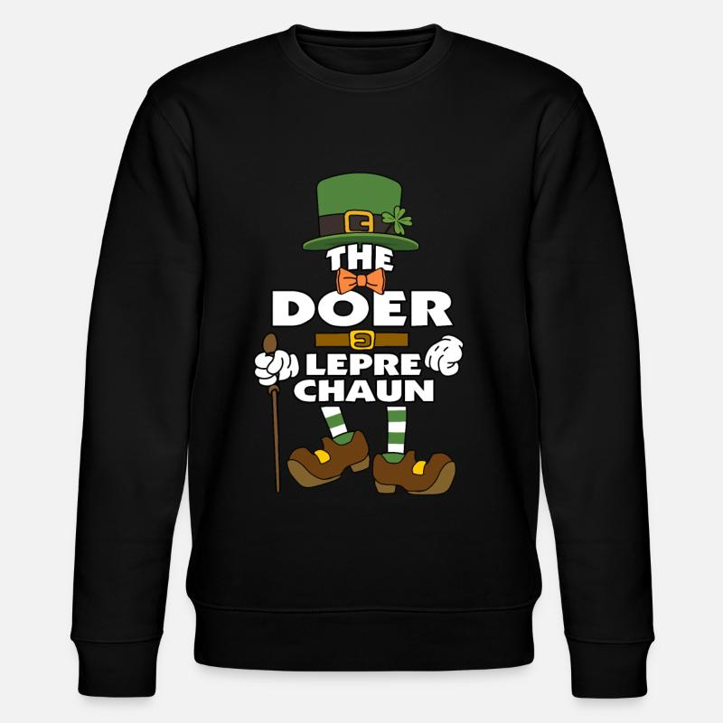 Le lutin faiseur St Patrick - Sweat bio CHANGER Stanley/Stella Unisexe - noir