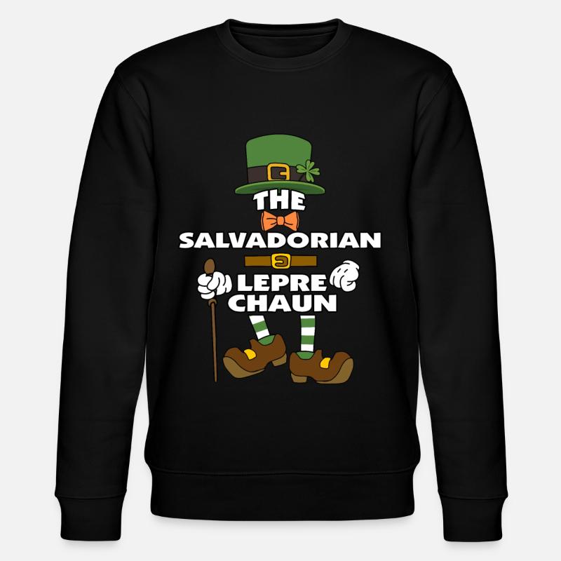 Le lutin salvadorien Saint-Patrick - Sweat bio CHANGER Stanley/Stella Unisexe - noir