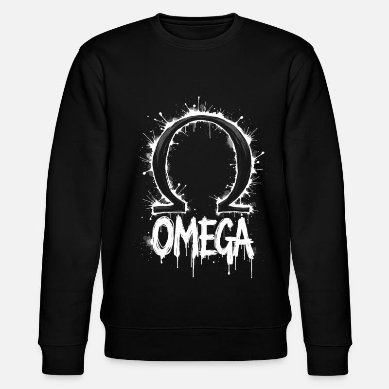 Omega Symbol Splash - Stanley/Stella Unisex Bio-Sweatshirt CHANGER  - Schwarz