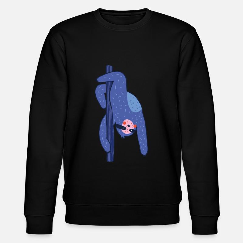 Pole dance sloth - Stanley/Stella CHANGER Unisex Organic Sweatshirt - black