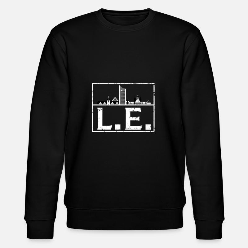 Leipzig LE avec skyline - Sweat bio CHANGER Stanley/Stella Unisexe - noir