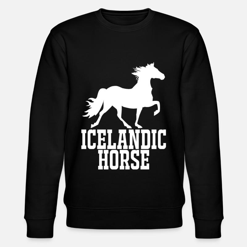 Cheval islandais - Sweat bio CHANGER Stanley/Stella Unisexe - noir