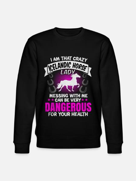 Cheval islandais - Sweat bio CHANGER Stanley/Stella Unisexe - noir
