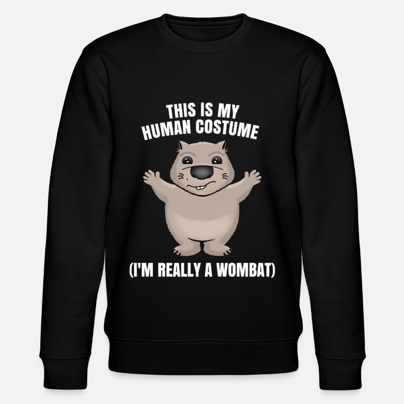 Wombat - Stanley/Stella Unisex Bio-Sweatshirt CHANGER  - Schwarz