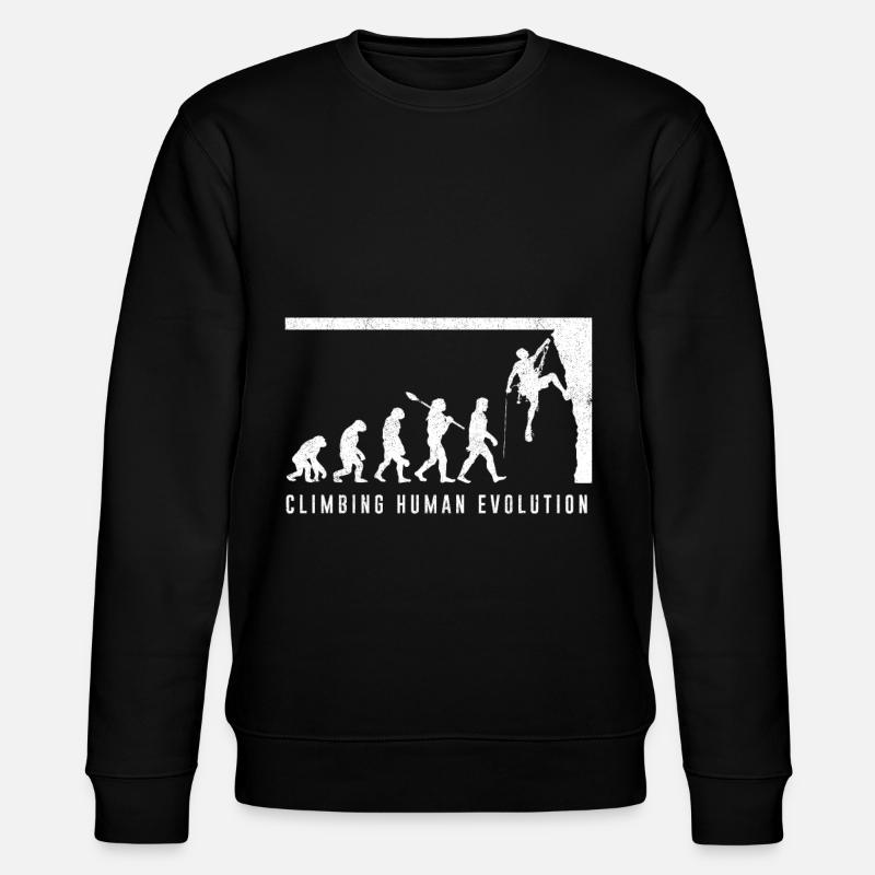 Climbing Evolution - Stanley/Stella CHANGER Unisex Organic Sweatshirt - black