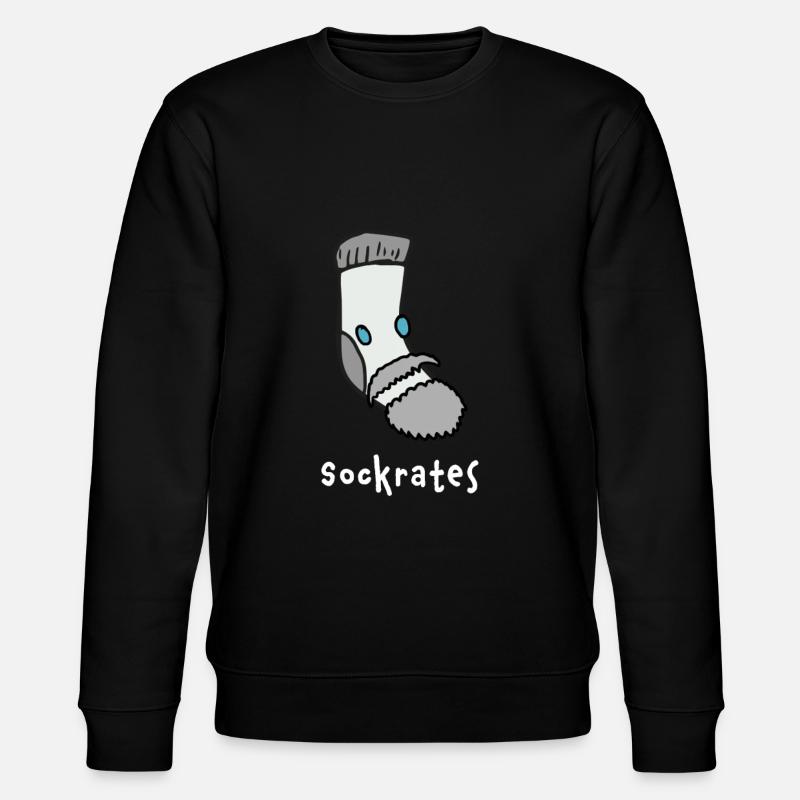Philosopher Socrates - Stanley/Stella CHANGER Unisex Organic Sweatshirt - black