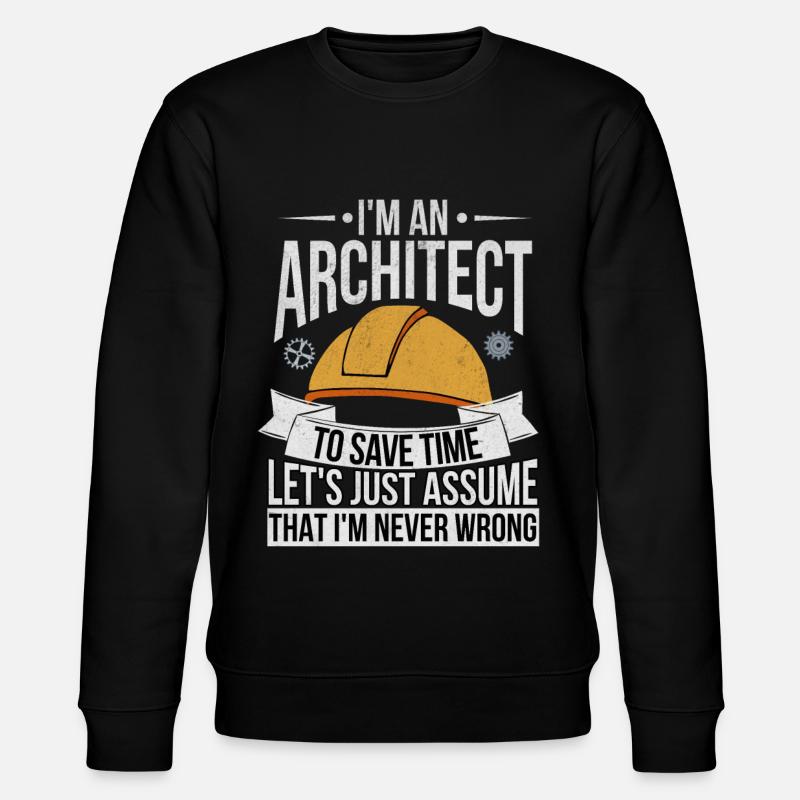 Architekt - Stanley/Stella Unisex Bio-Sweatshirt CHANGER  - Schwarz