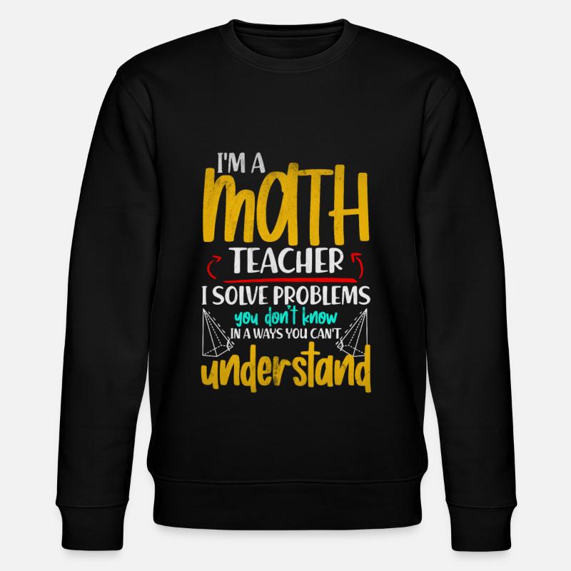 maths - Stanley/Stella CHANGER Unisex Organic Sweatshirt - black