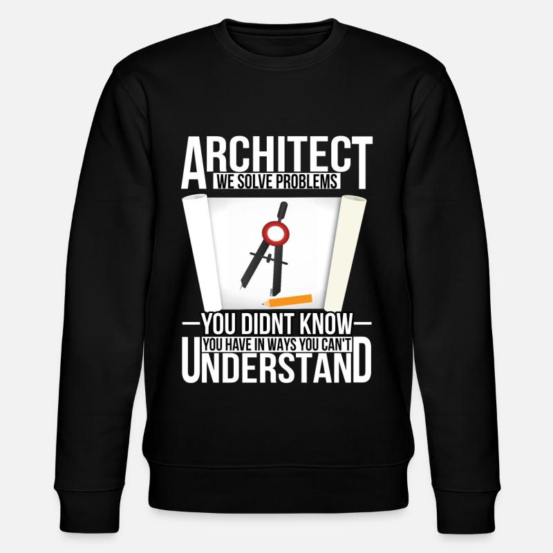 Architekt - Stanley/Stella Unisex Bio-Sweatshirt CHANGER  - Schwarz