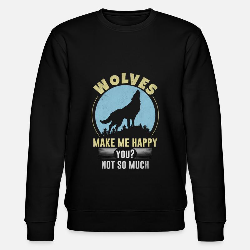 Wolf Wolfpack pack leader - Stanley/Stella CHANGER Unisex Organic Sweatshirt - black