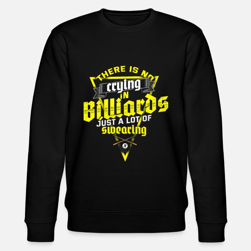 Billard Billardkugel Kreide Snooker - Stanley/Stella Unisex Bio-Sweatshirt CHANGER  - Schwarz