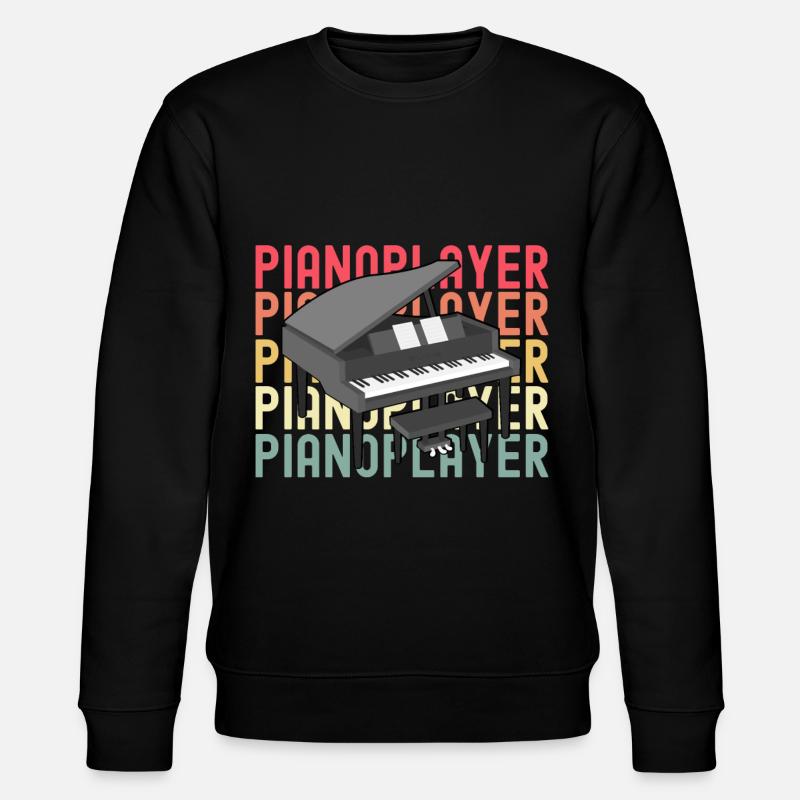 Klavier - Stanley/Stella Unisex Bio-Sweatshirt CHANGER  - Schwarz