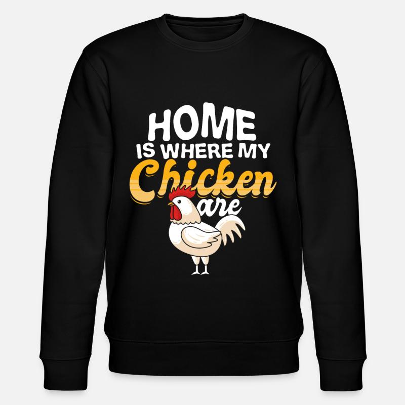 Huhn - Stanley/Stella Unisex Bio-Sweatshirt CHANGER  - Schwarz