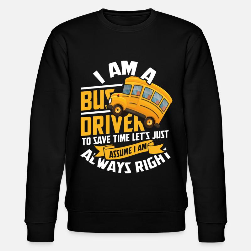 Bus - Stanley/Stella Unisex Bio-Sweatshirt CHANGER  - Schwarz