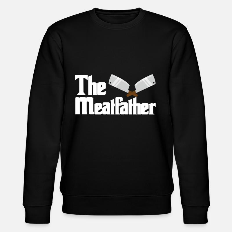 Metzger Fleisch Schlachter Wurst Geschenk - Stanley/Stella Unisex Bio-Sweatshirt CHANGER  - Schwarz