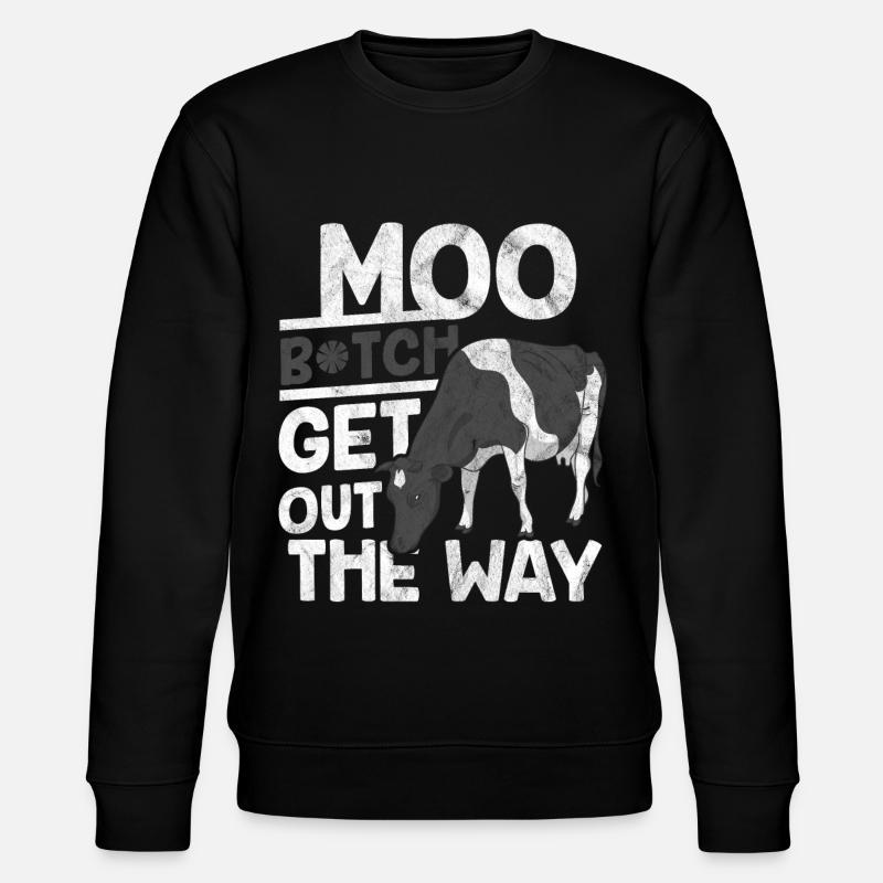 vache - Sweat bio CHANGER Stanley/Stella Unisexe - noir