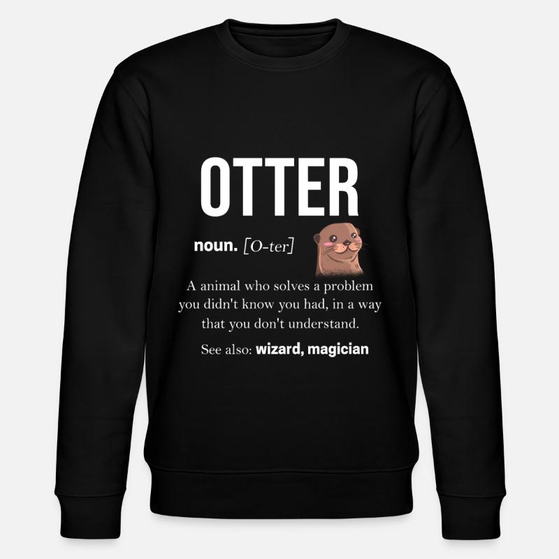 Otter - Stanley/Stella Unisex Bio-Sweatshirt CHANGER  - Schwarz