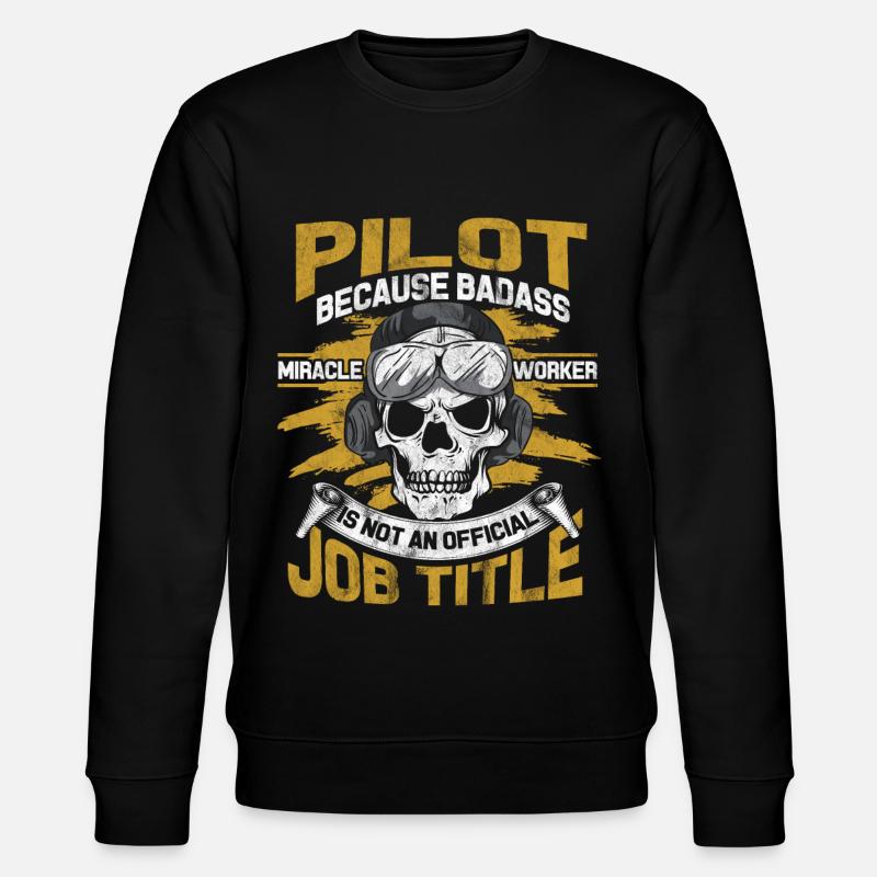 Pilot - Stanley/Stella Unisex Bio-Sweatshirt CHANGER  - Schwarz