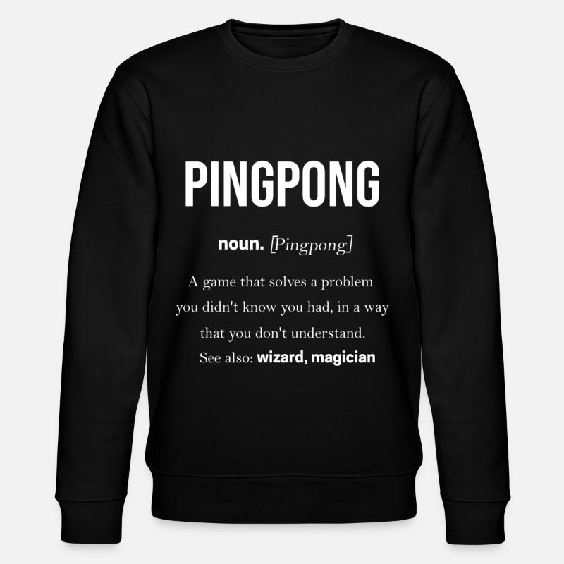Ping-Pong - Sweat bio CHANGER Stanley/Stella Unisexe - noir