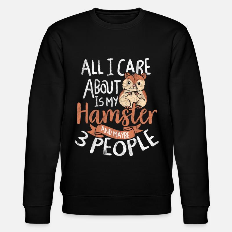 Hamster - Stanley/Stella Unisex Bio-Sweatshirt CHANGER  - Schwarz