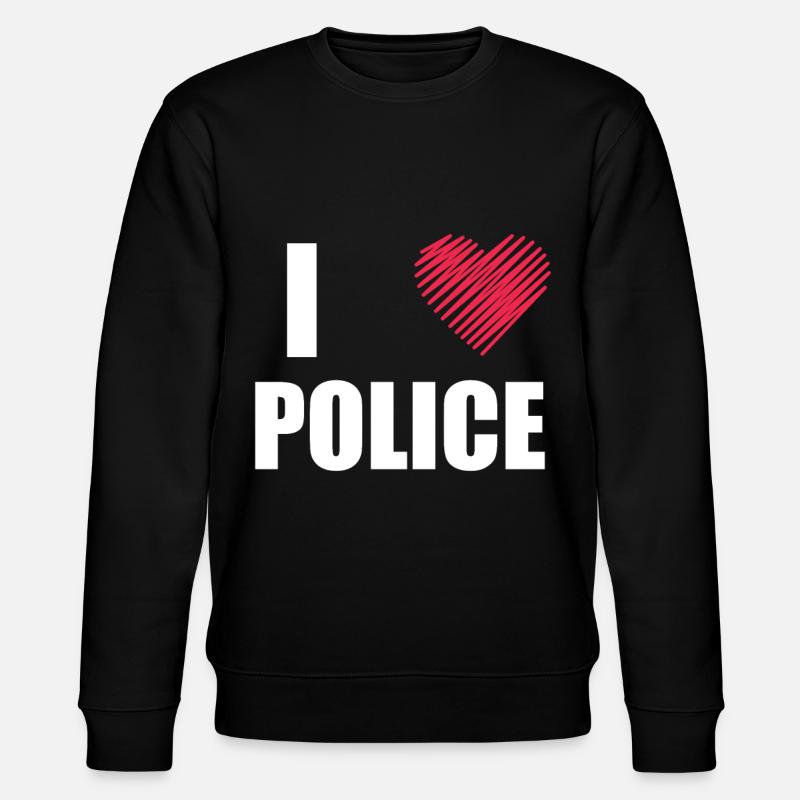 Polizei - Stanley/Stella Unisex Bio-Sweatshirt CHANGER  - Schwarz