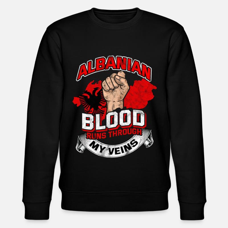 Albanie - Sweat bio CHANGER Stanley/Stella Unisexe - noir