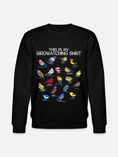 Bird Watching Orinthologist Birdwatching Gift - Stanley/Stella økologisk unisex-sweatshirt CHANGER  - sort