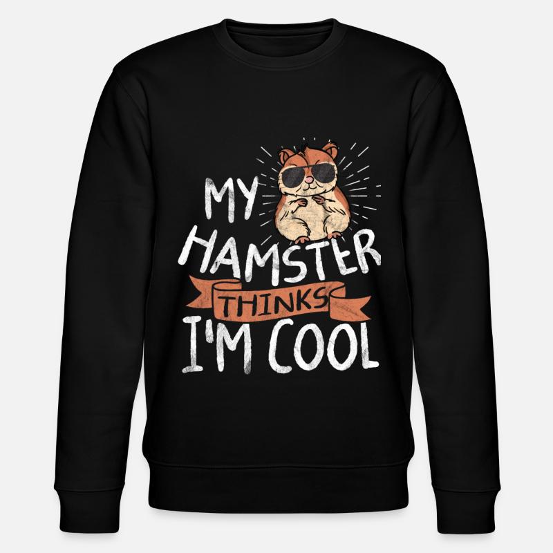 Hamster - Stanley/Stella Unisex Bio-Sweatshirt CHANGER  - Schwarz