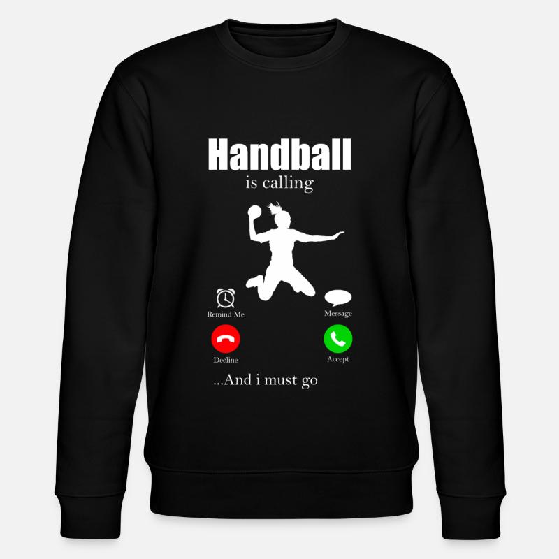 Handball - Stanley/Stella Unisex Bio-Sweatshirt CHANGER  - Schwarz