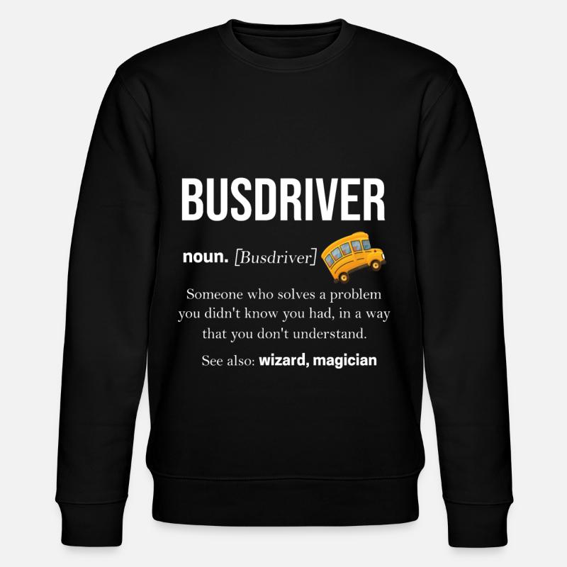 Bus - Stanley/Stella Unisex Bio-Sweatshirt CHANGER  - Schwarz