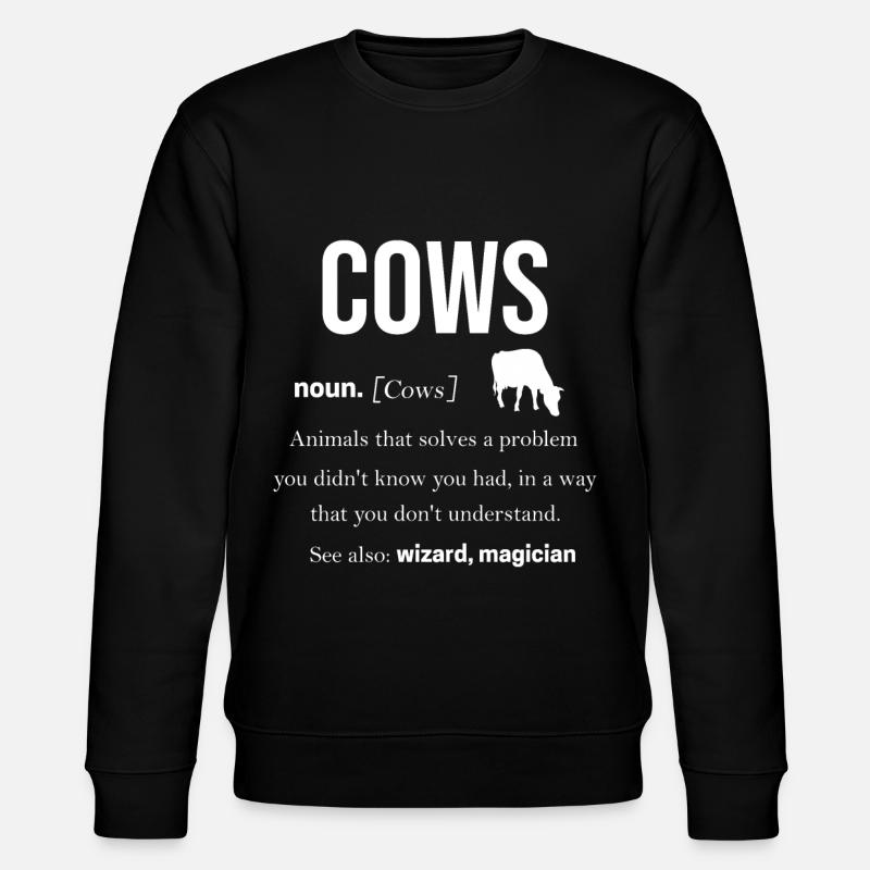 vache - Sweat bio CHANGER Stanley/Stella Unisexe - noir